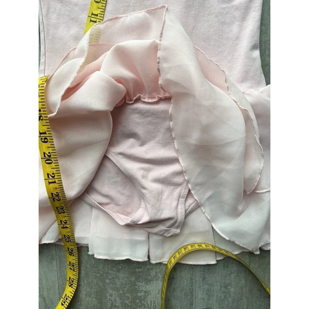 Girls Pink Camisole One Piece Tutu Leotard Dance Ballet Gymnastics 9-10 M READ